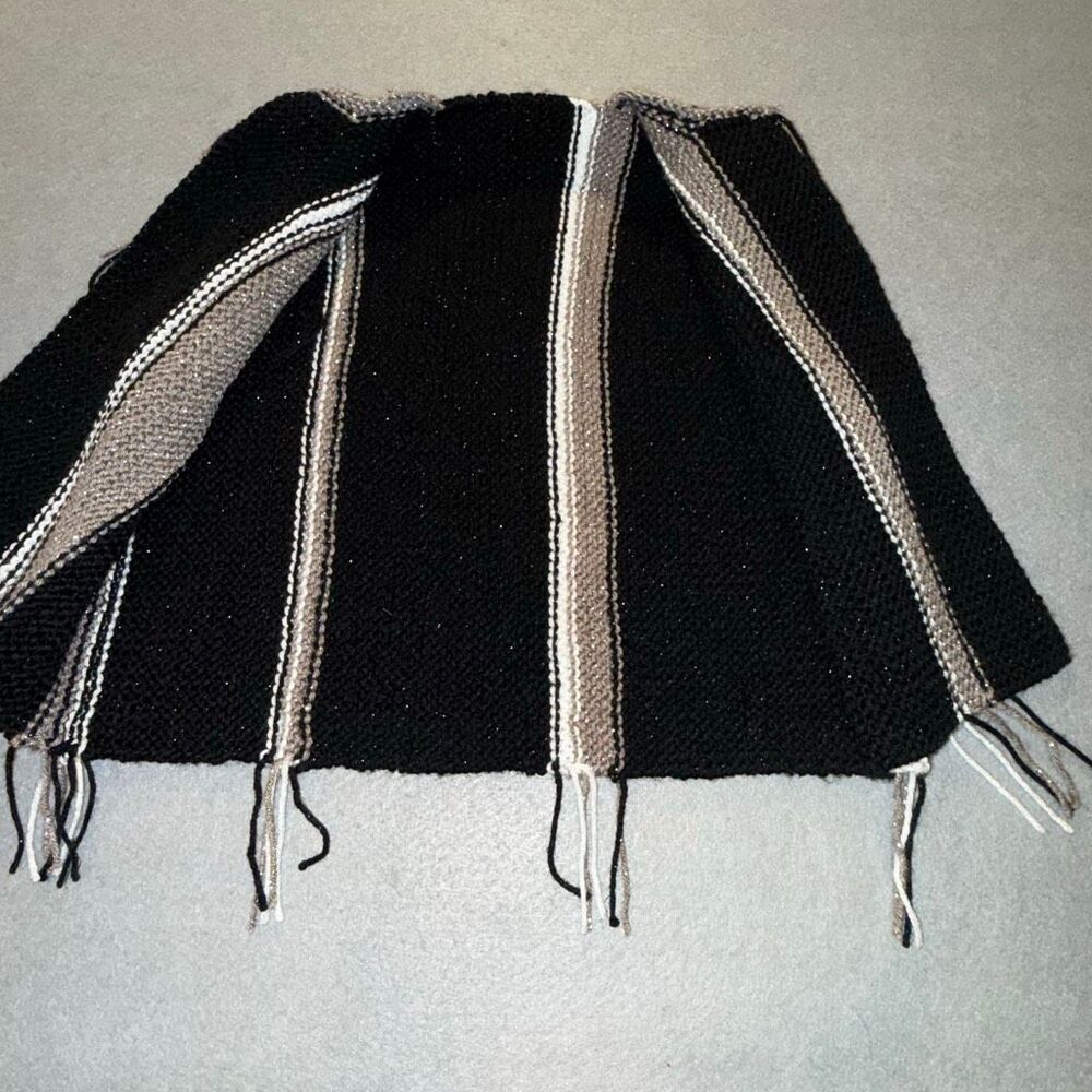 Vintage 1970s Handmade Knit Boho Hippie Southwestern Fringe Vest S M‎ - Picture 4 of 10